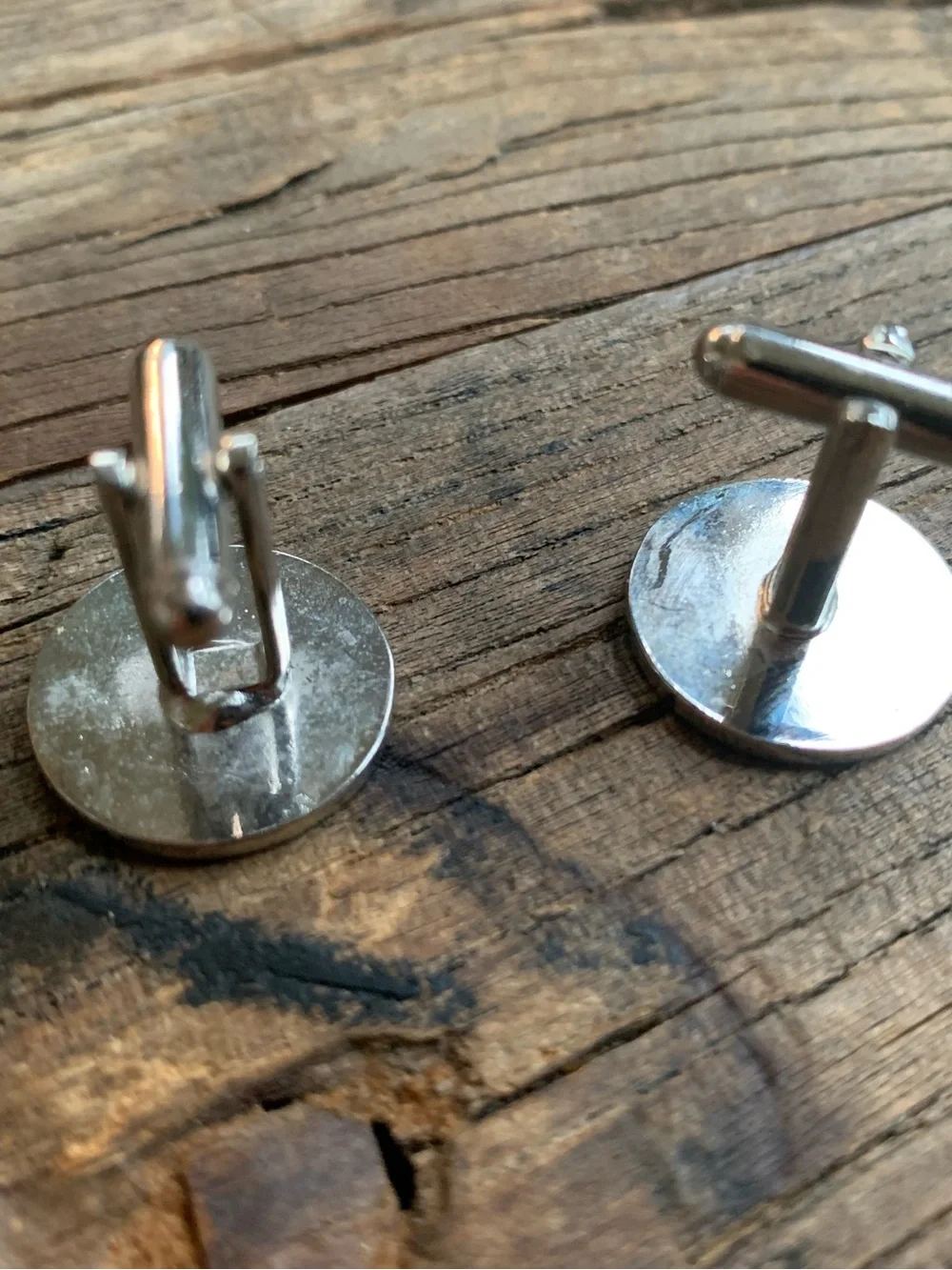 Classic Round Silver Men's Cufflinks